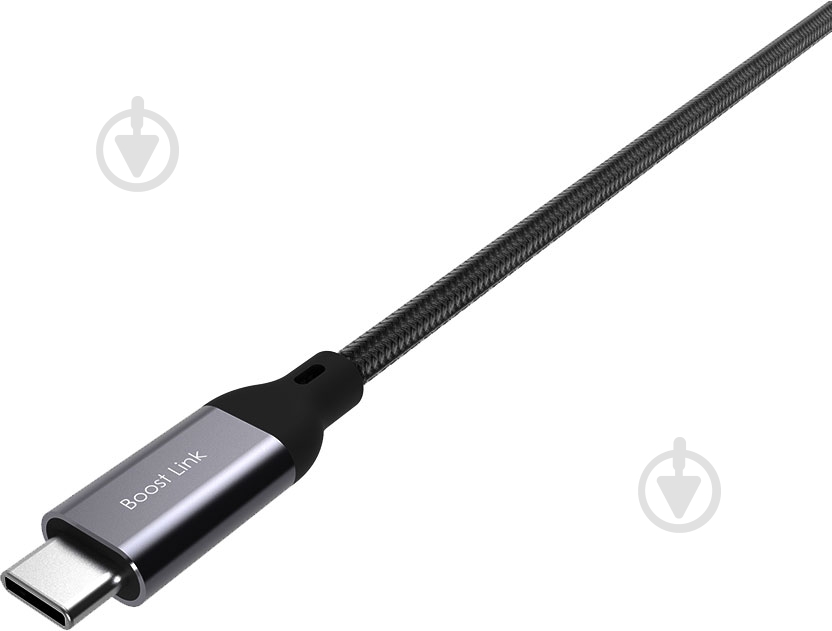 Кабель Silicon Power USB Type-A – USB Type-C 1 м черный (LK30 Black/Nylon) - фото 1