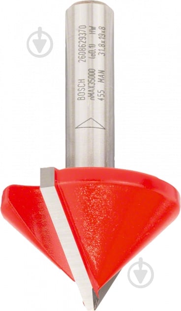 Фреза V-образная Bosch Картон Expert S8 / D31,8 / L19 / 90 ° 2608629370 - фото 1