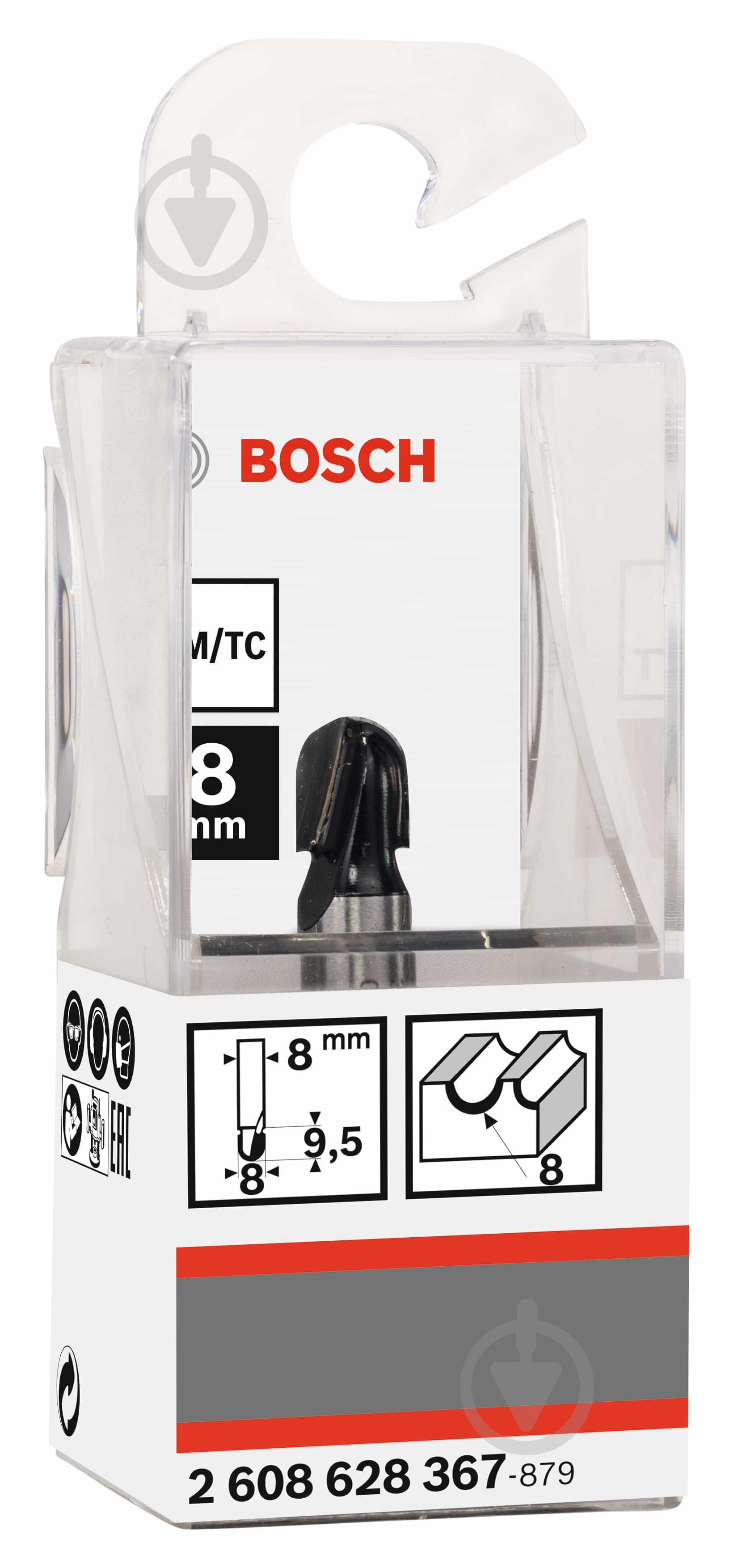 Фреза галтельная Bosch Std S8 / R4 / D8 / L9,2 2608628367 - фото 2