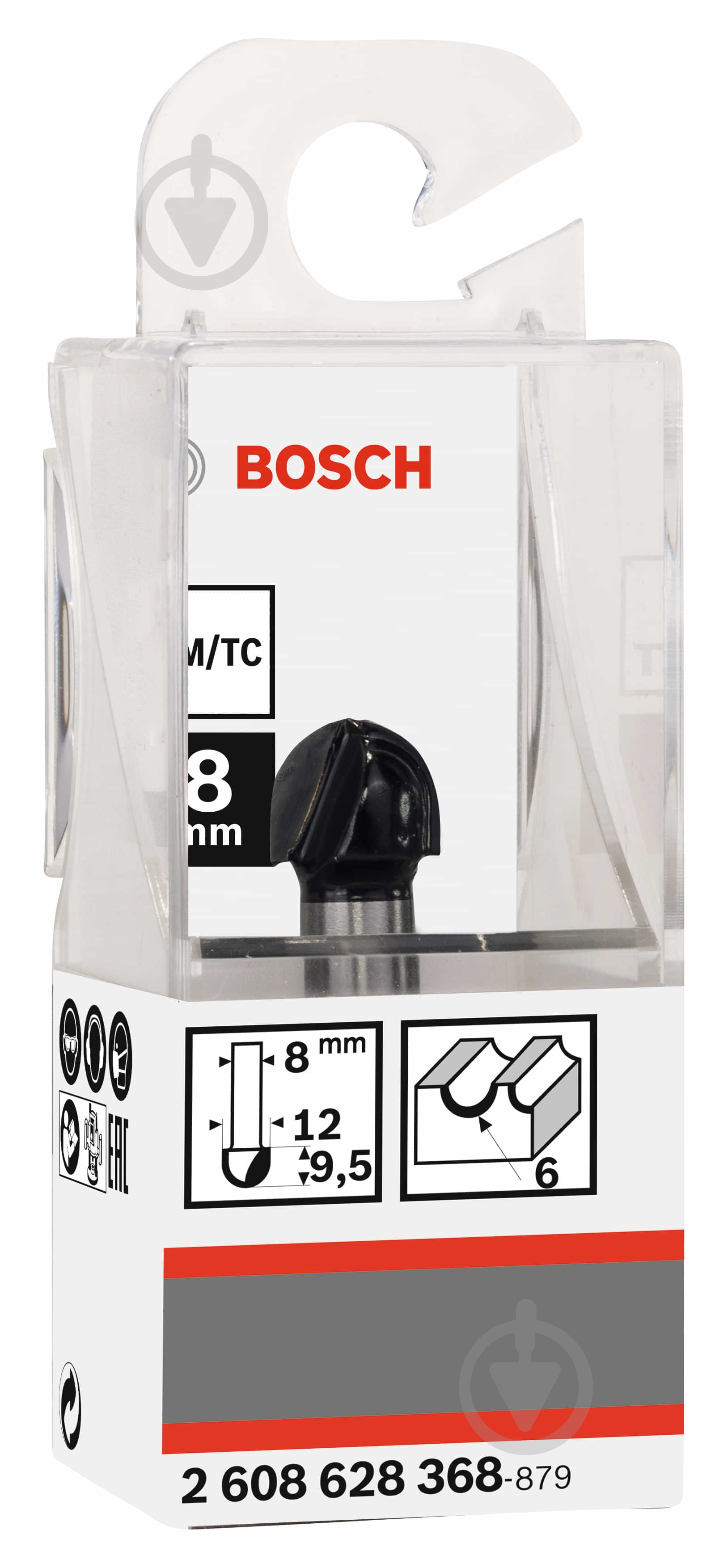 Фреза галтельна Bosch Std S8 / R6 / D12 / L9,2 2608628368 - фото 2 Фреза галтельна Bosch Std S8 / R6 / D12 / L9,2 2608628368 - фото 2