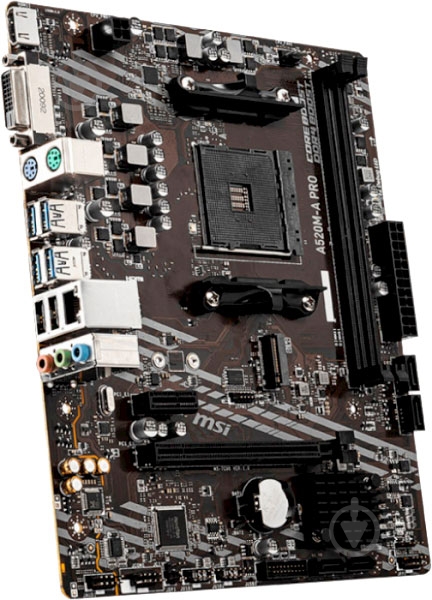 Материнська плата MSI A520M-A_PRO (Socket AM4, AMD A520, mirco ATX) - фото 3 Материнська плата MSI A520M-A_PRO (Socket AM4, AMD A520, mirco ATX) - фото 3