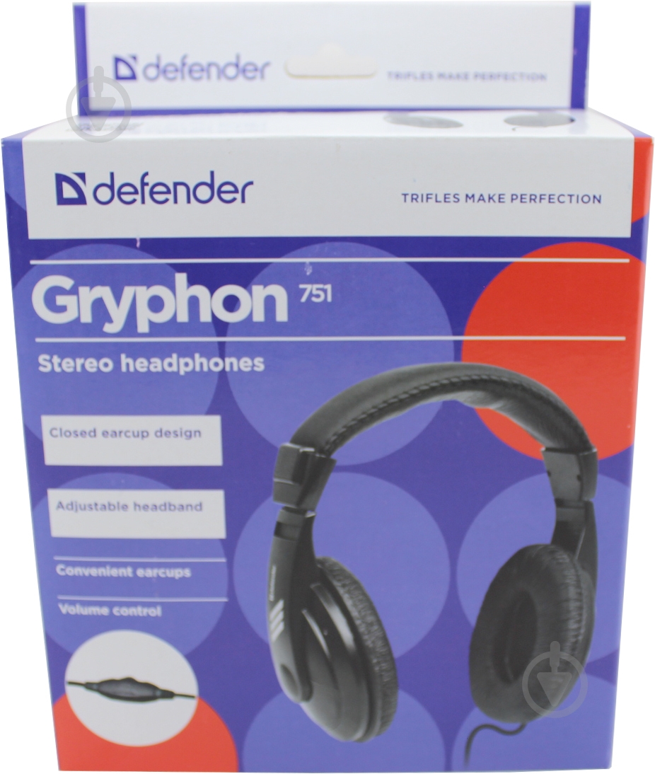 Наушники Defender Gryphon 751 black накладные - фото 8