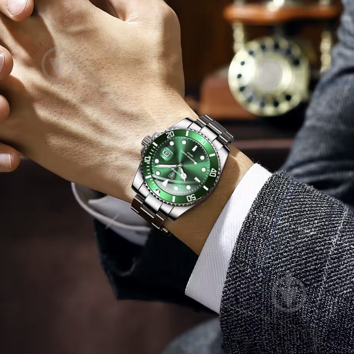 Наручные часы Olevs Poedagar silver (1949) - фото 12