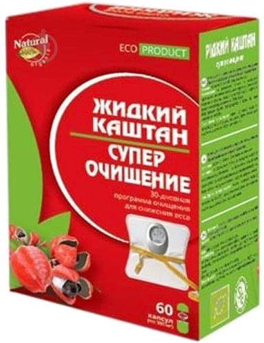 Капсули ШеньЧжень Гонсен Байоледжи Індастрі Рідкий Каштан Супер очищення по 300 мг 60 шт. - фото 1
