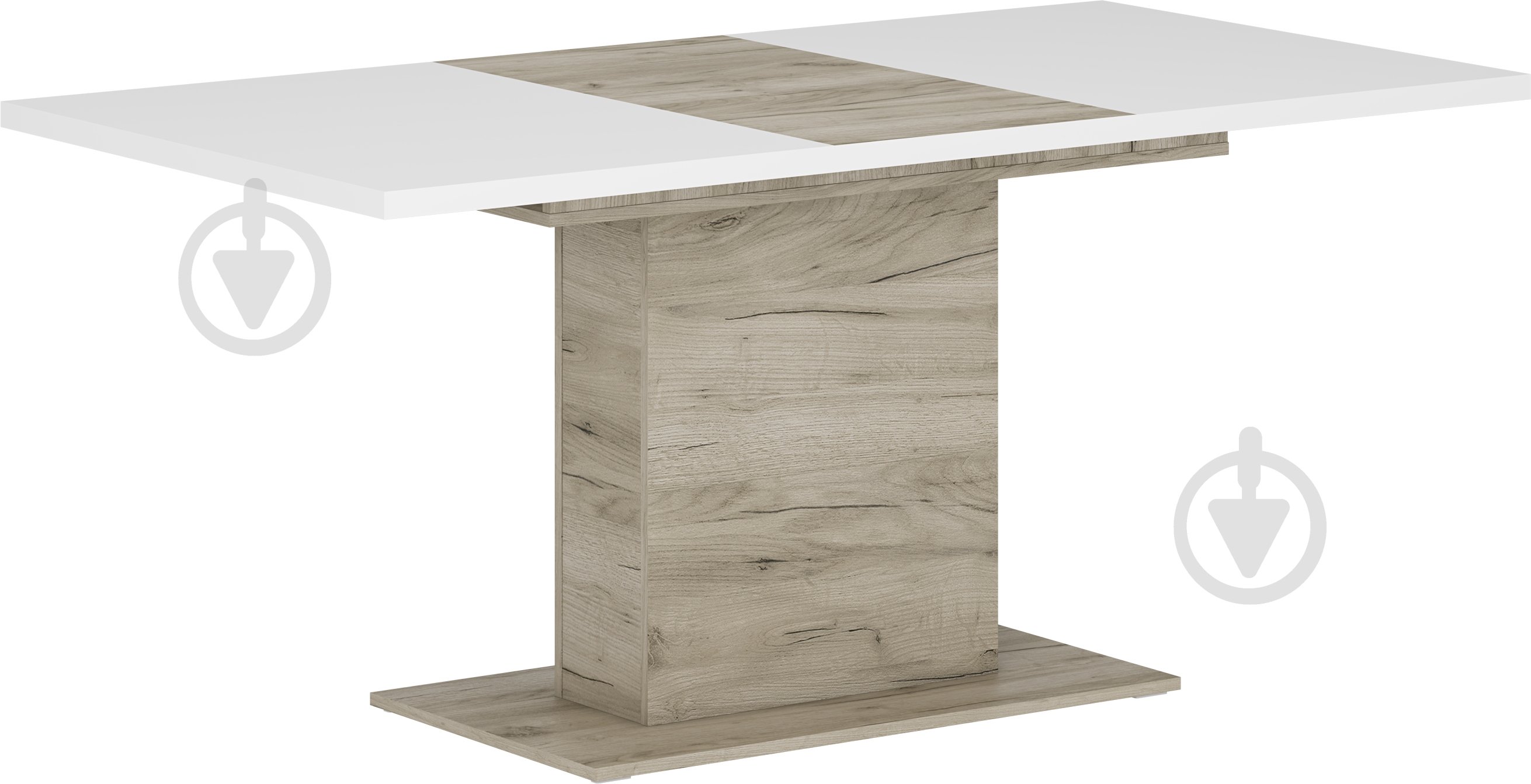 Стол обеденный Грейд Лара TL-02 1250 894х450х763 дуб крафт серый/нимфея альба - фото 1 Стол обеденный Грейд Лара TL-02 1250 894х450х763 дуб крафт серый/нимфея альба - фото 1