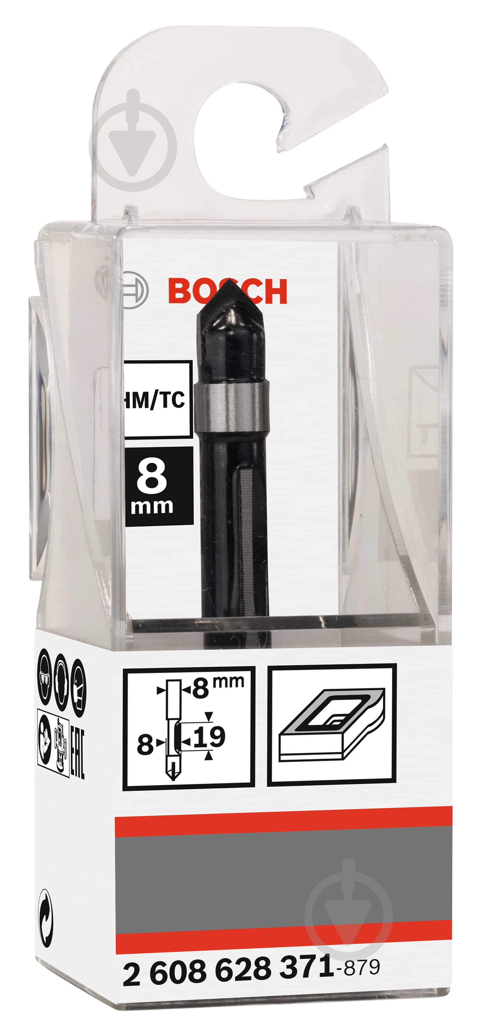 Фреза Bosch копіювальна Std S8 / D8 / L19 2608628371 - фото 2