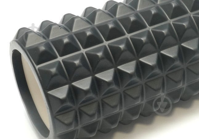 Ролик массажный EasyFit Grid Roller v2.2 черный 45 см - фото 3 Ролик массажный EasyFit Grid Roller v2.2 черный 45 см - фото 3