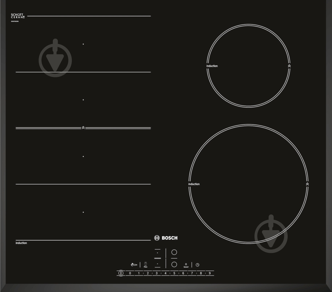 Варочная поверхность индукционная Bosch PIN 651F17E - фото 1 Варочная поверхность индукционная Bosch PIN 651F17E - фото 1