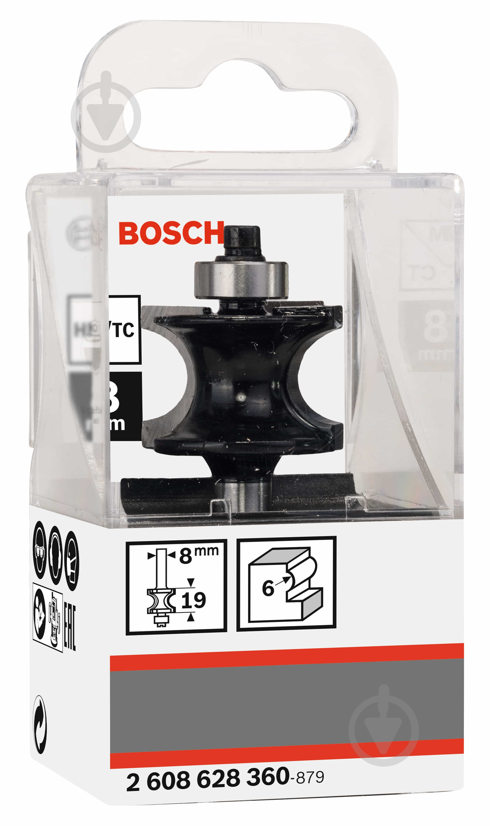 Фреза полукруглая Bosch Std S8 / R6 / L19 2608628360 - фото 2 Фреза полукруглая Bosch Std S8 / R6 / L19 2608628360 - фото 2
