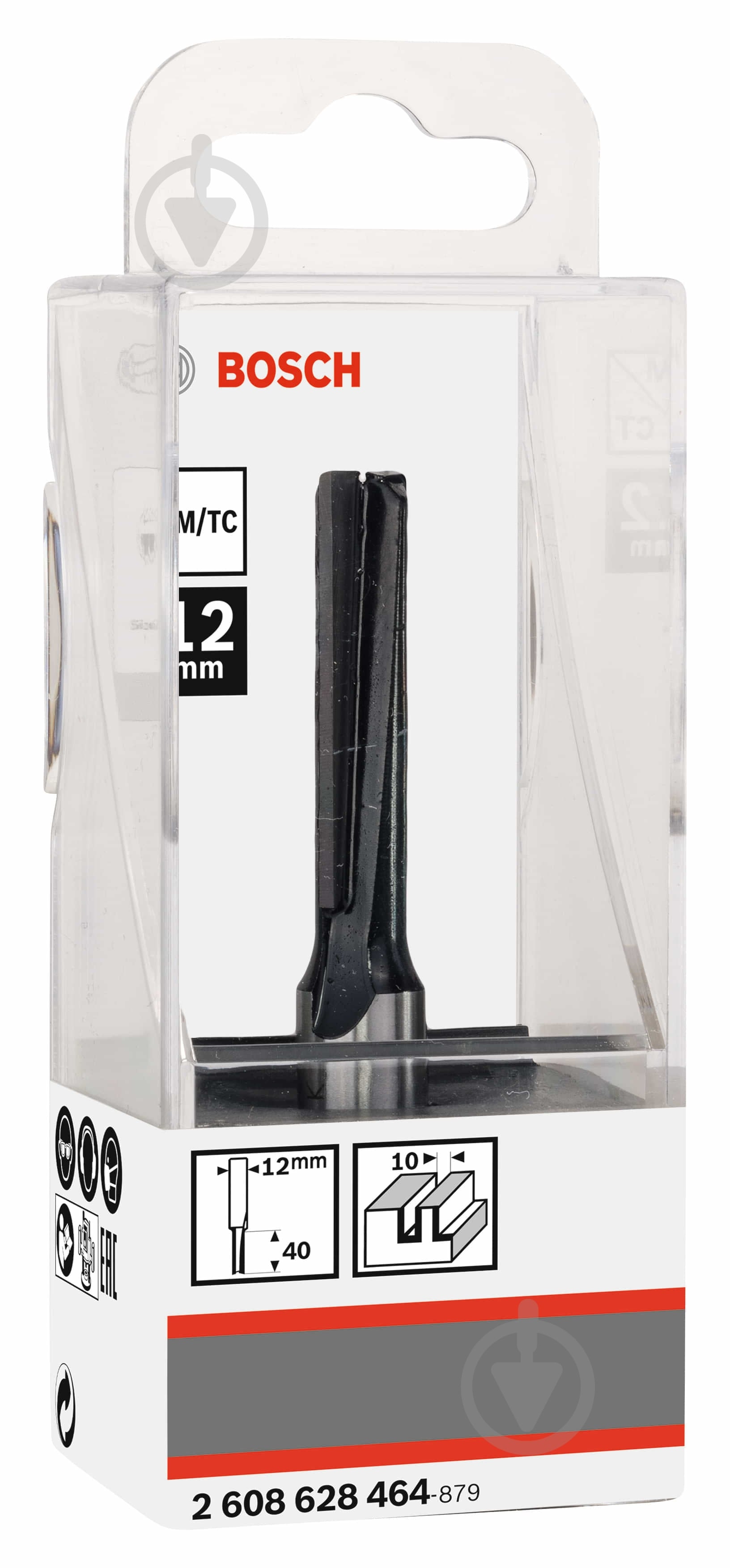 Фреза пазовая Bosch Std S12 / D10 / L40 2608628464 - фото 2