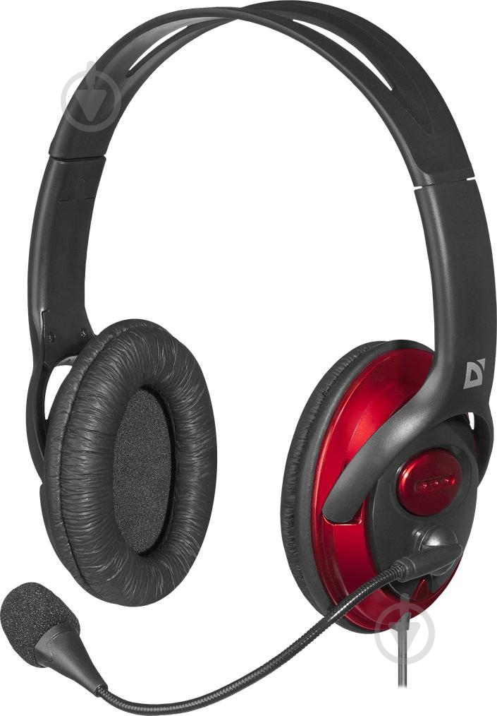 Гарнитура Defender Phoenix 875U USB black/red 63876 - фото 1