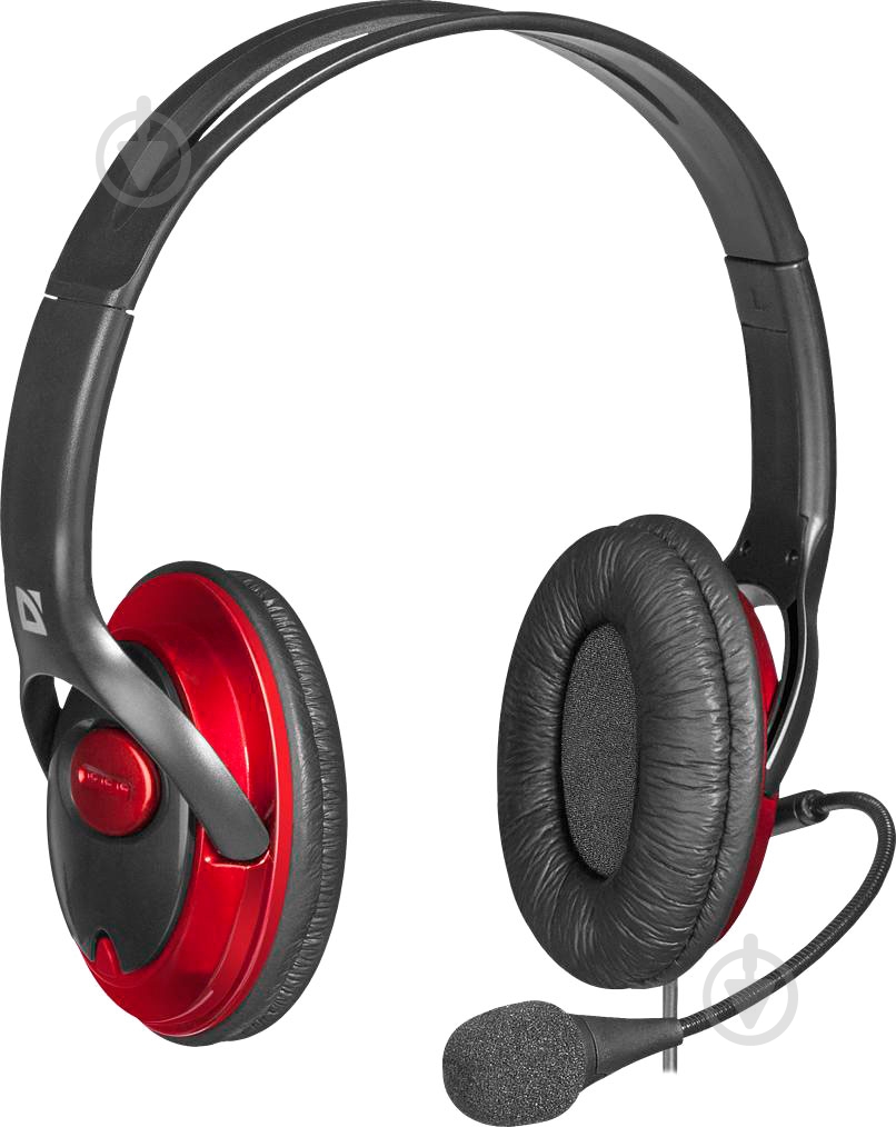 Гарнитура Defender Phoenix 875U USB black/red 63876 - фото 2