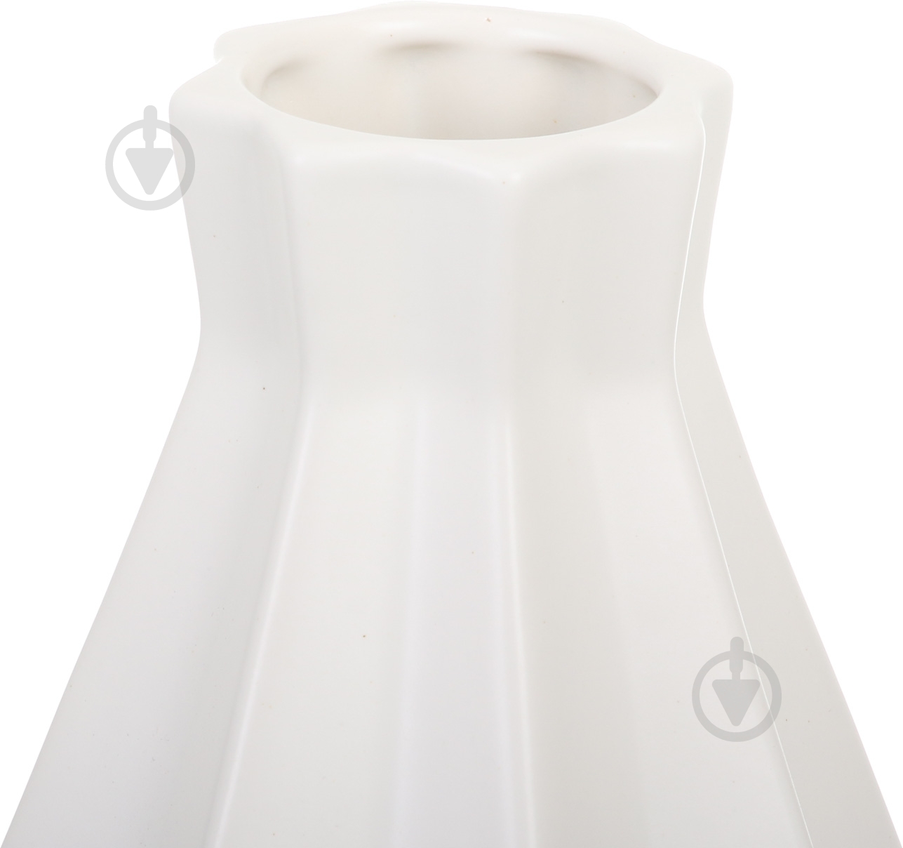 Ваза керамічна біла Азуми 22х14 см - фото 2