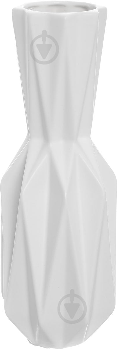 Ваза керамическая белая Кин 31 см - фото 1