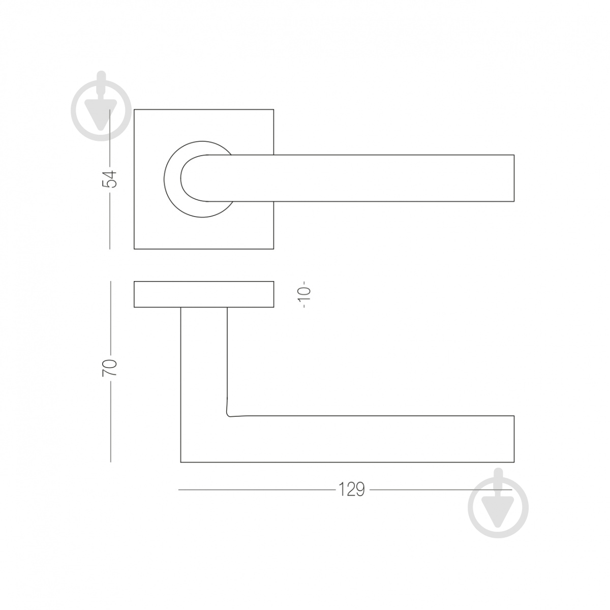 Ручка на розетке MVM s-1135 black черный - фото 3