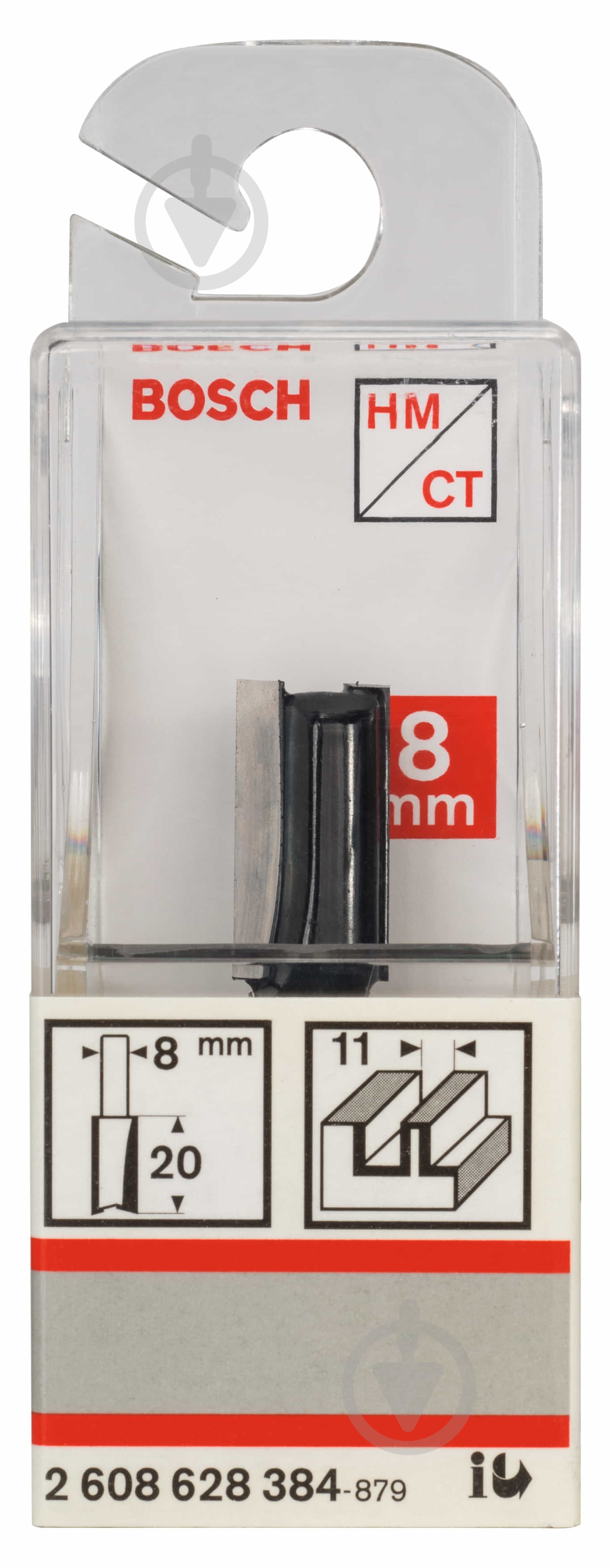 Фреза пазовая Bosch Std S8 / D11 / L20 2608628384 - фото 2