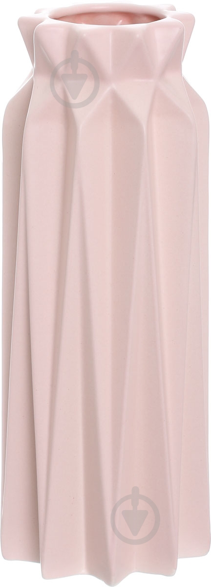 Ваза керамическая розовая Эри 26.5 см - фото 1