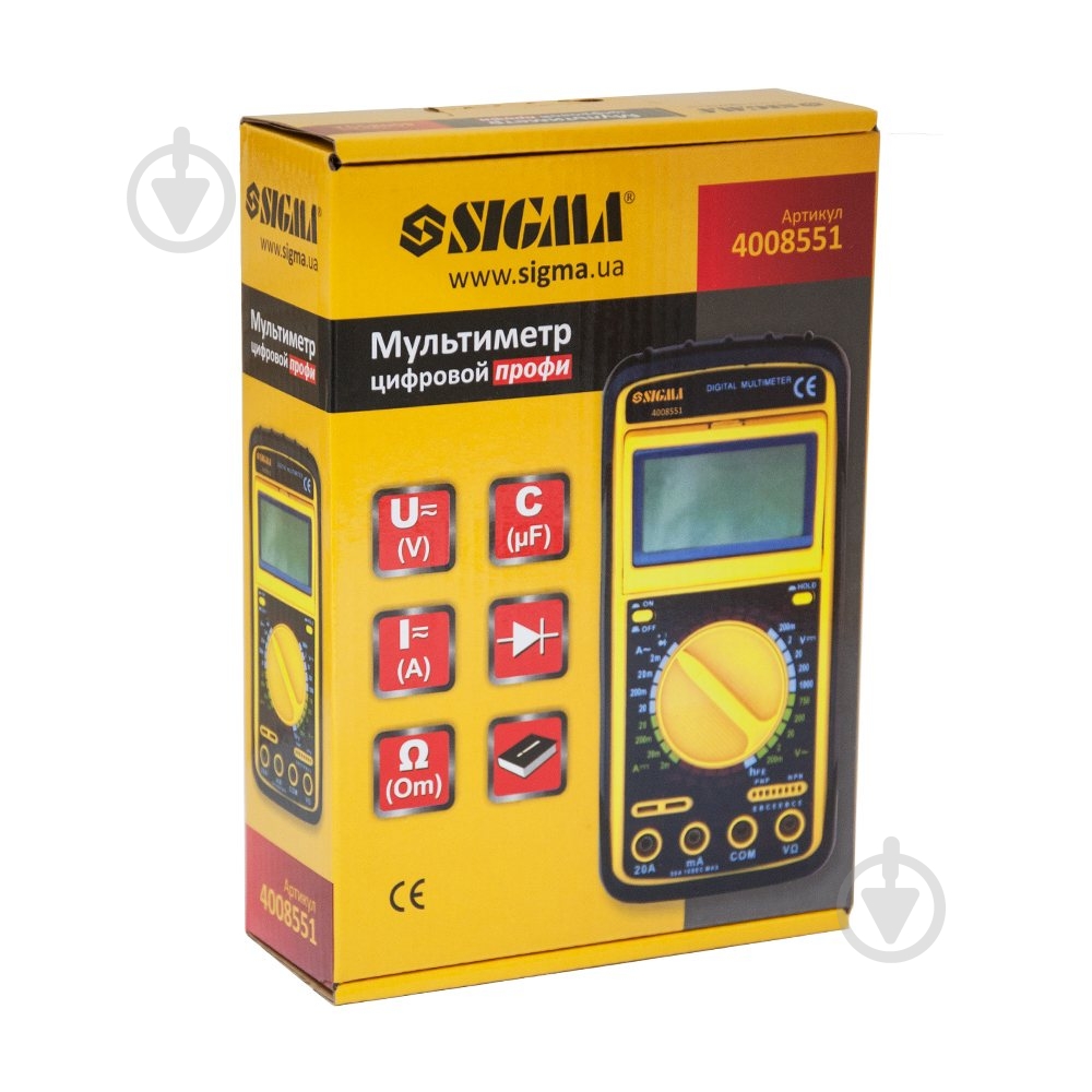 Мультиметр цифровой Sigma профи 4008551 - фото 4 Мультиметр цифровой Sigma профи 4008551 - фото 4