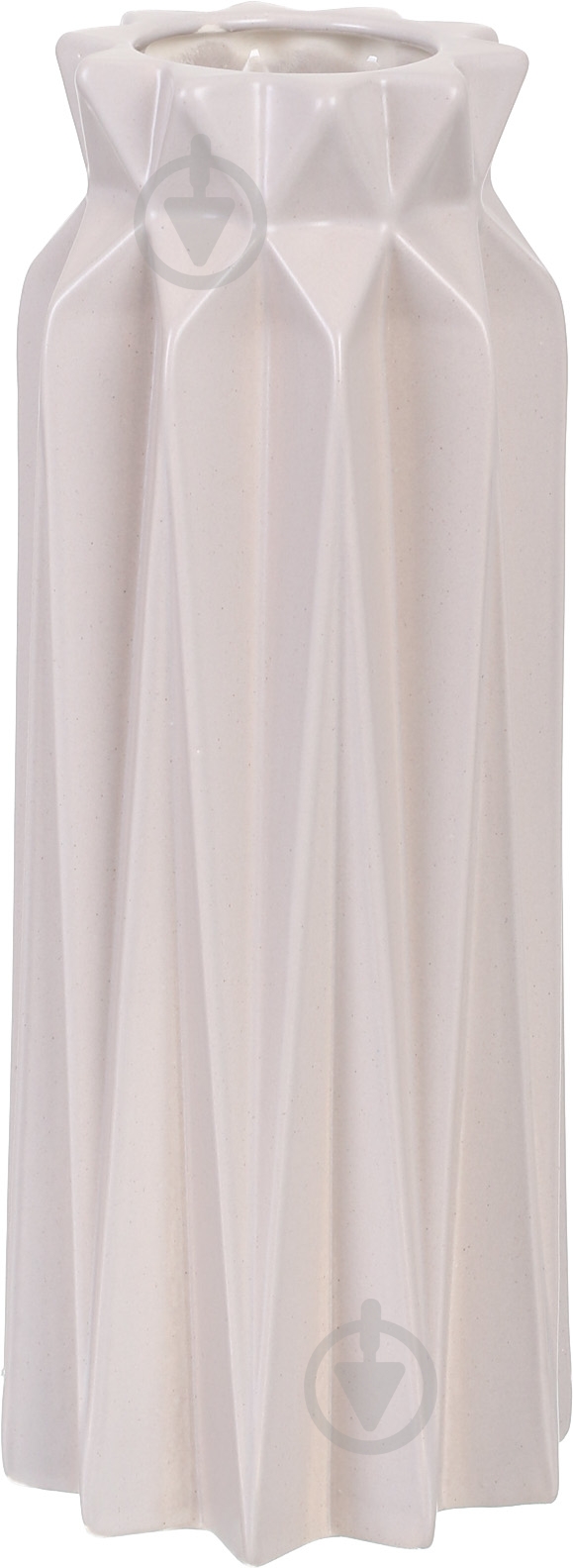 Ваза керамическая серая Эри 26.5х9.8 см - фото 1