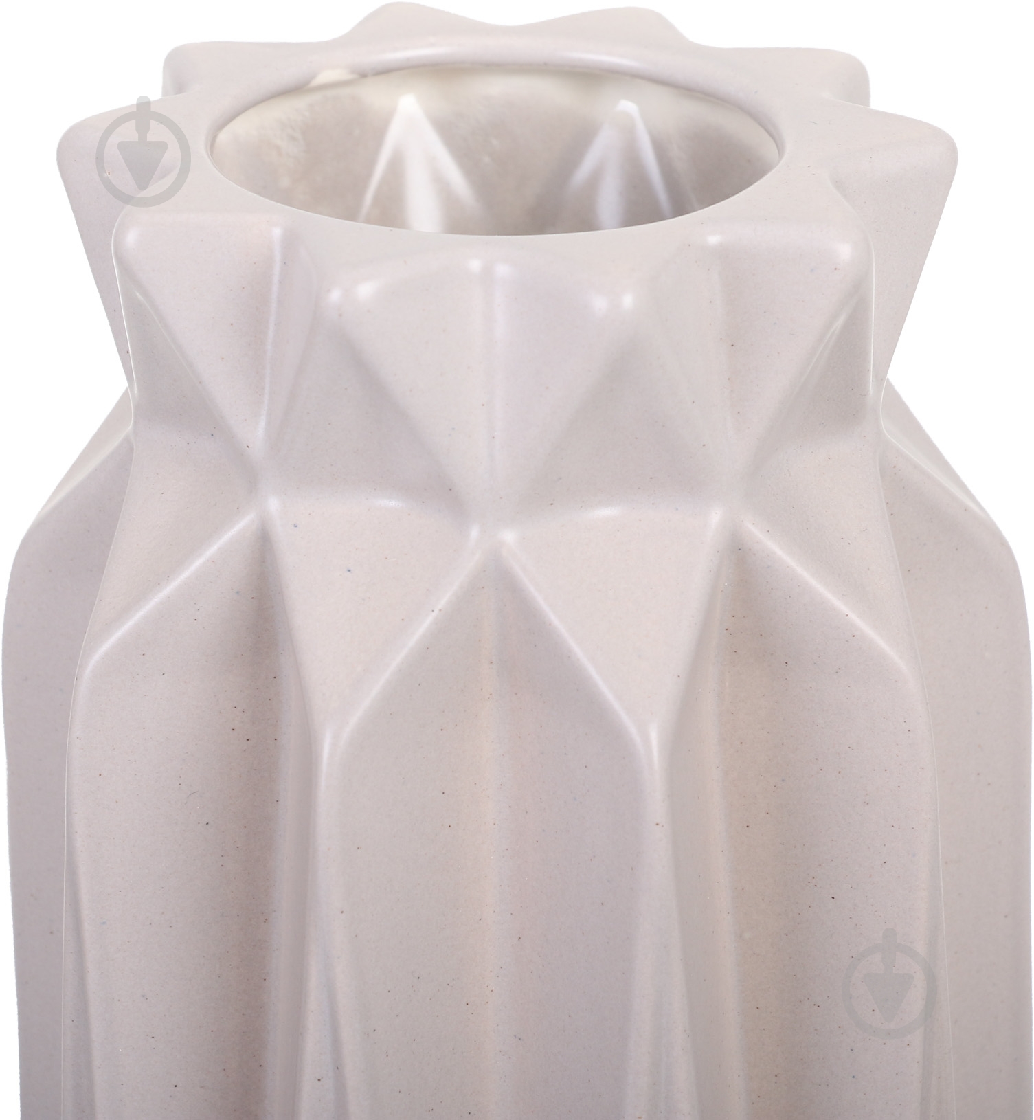 Ваза керамическая серая Эри 26.5х9.8 см - фото 2