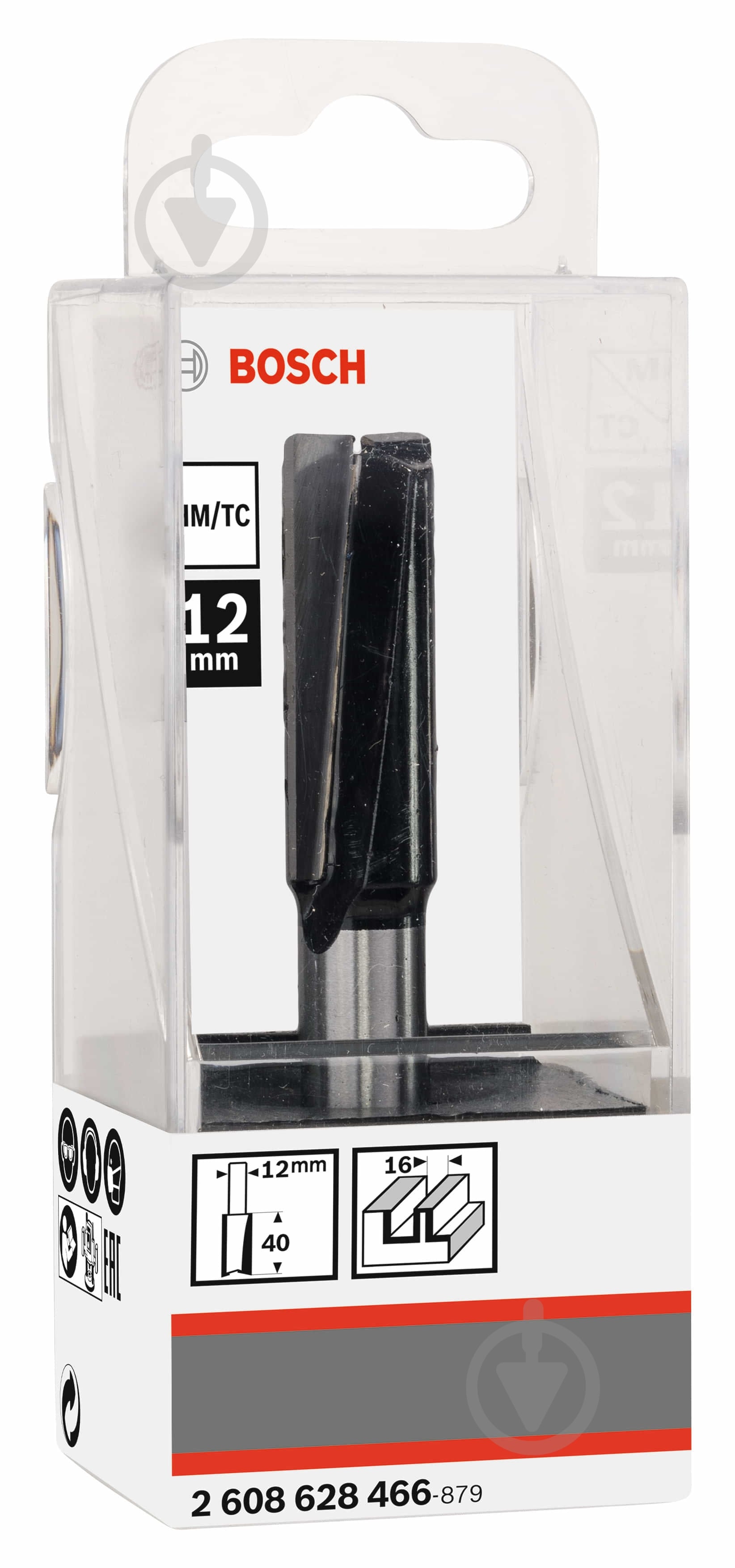 Фреза пазова Bosch Std S12 / D16 / L40 2608628466 - фото 2