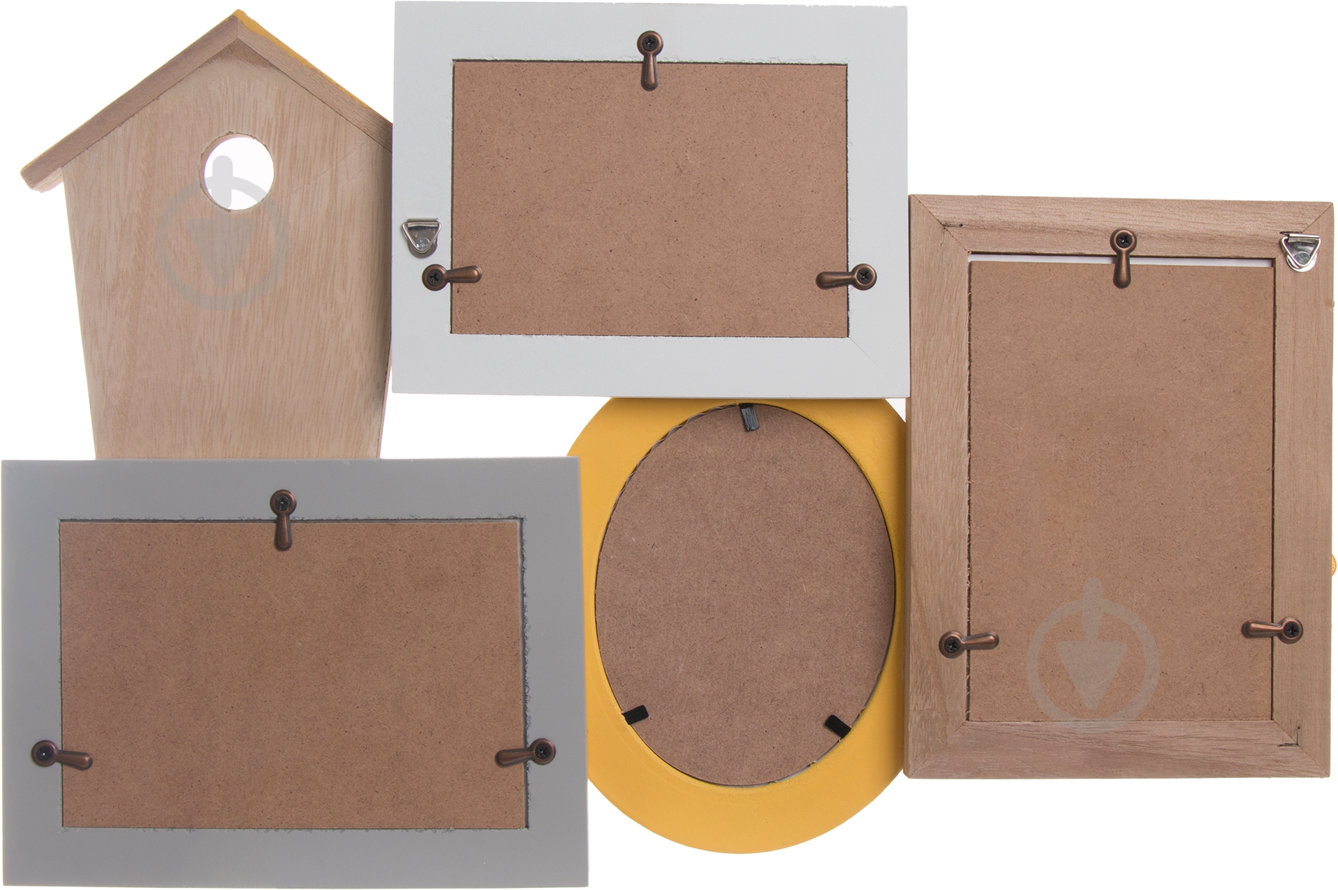 Коллаж Nesting box QBW3002 4 фото 10x15/9x13/10x13 см бежевый/серый/желтый - фото 3 Коллаж Nesting box QBW3002 4 фото 10x15/9x13/10x13 см бежевый/серый/желтый - фото 3