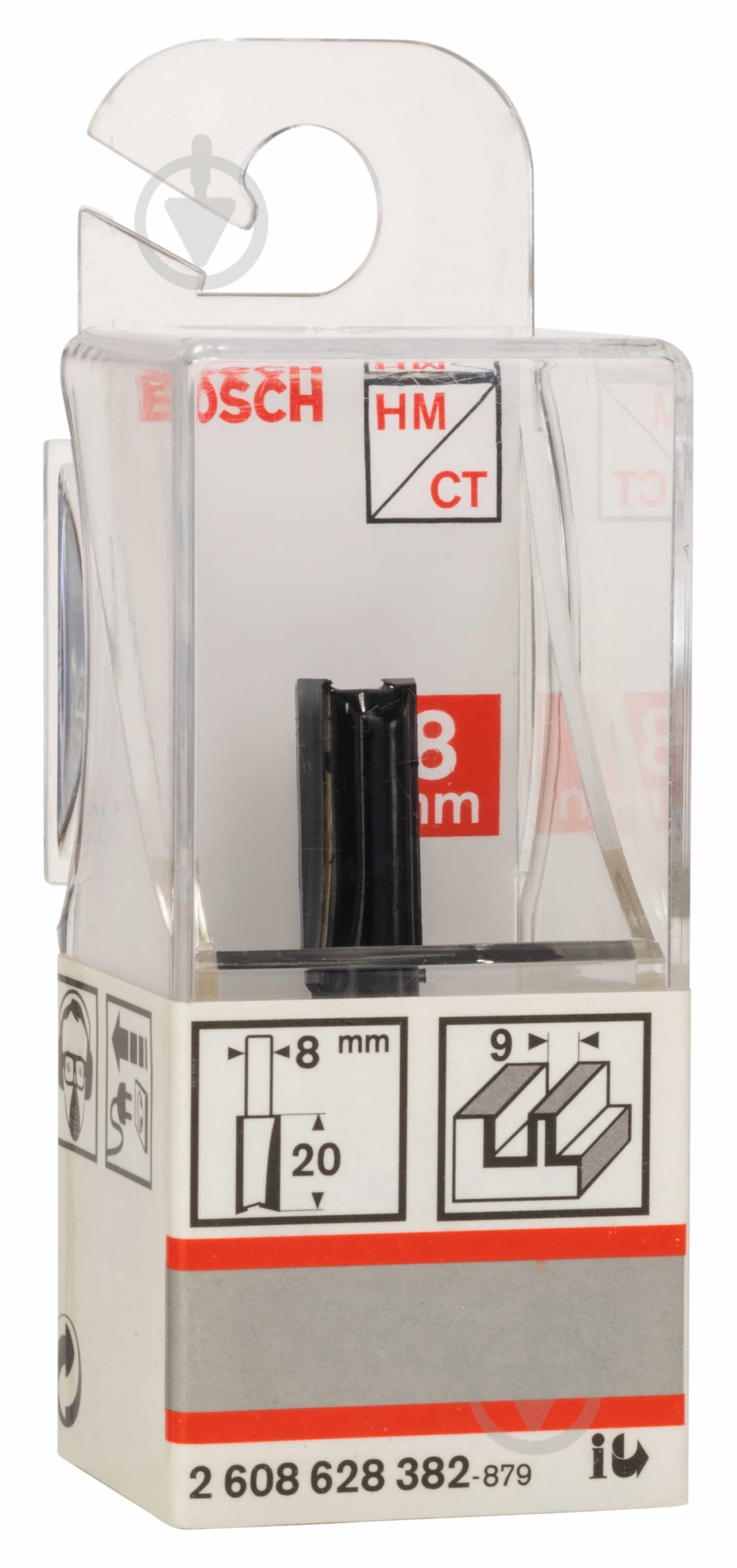 Фреза пазовая Bosch Std S8 / D9 / L20 2608628382 - фото 2