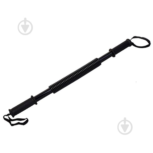 Эспандер-палка EasyFit Power Twister пружинный прут 40 кг черный (EF-PT-40) - фото 1