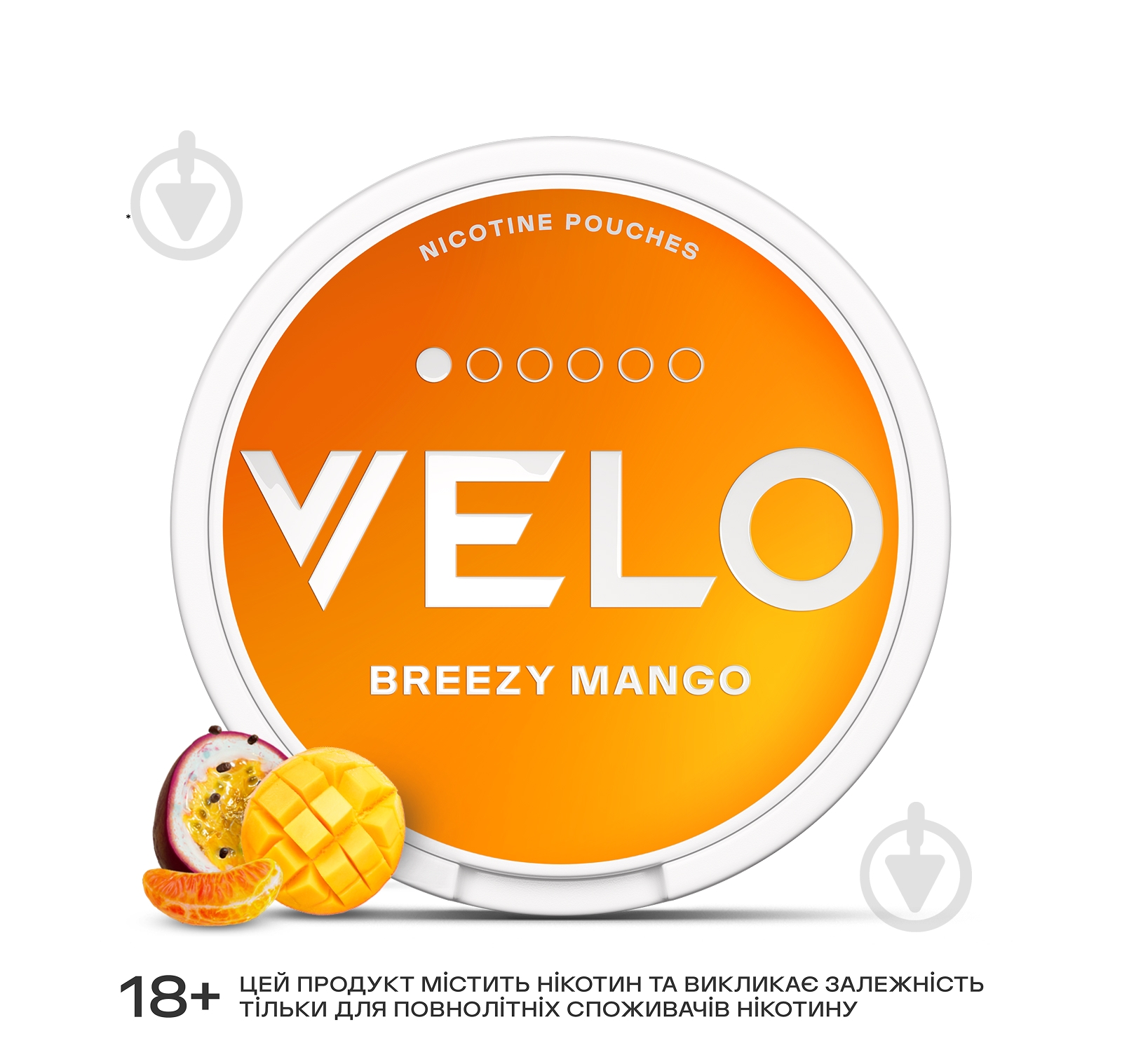 Нікотинові паучі Velo Breezy Mango - фото 2