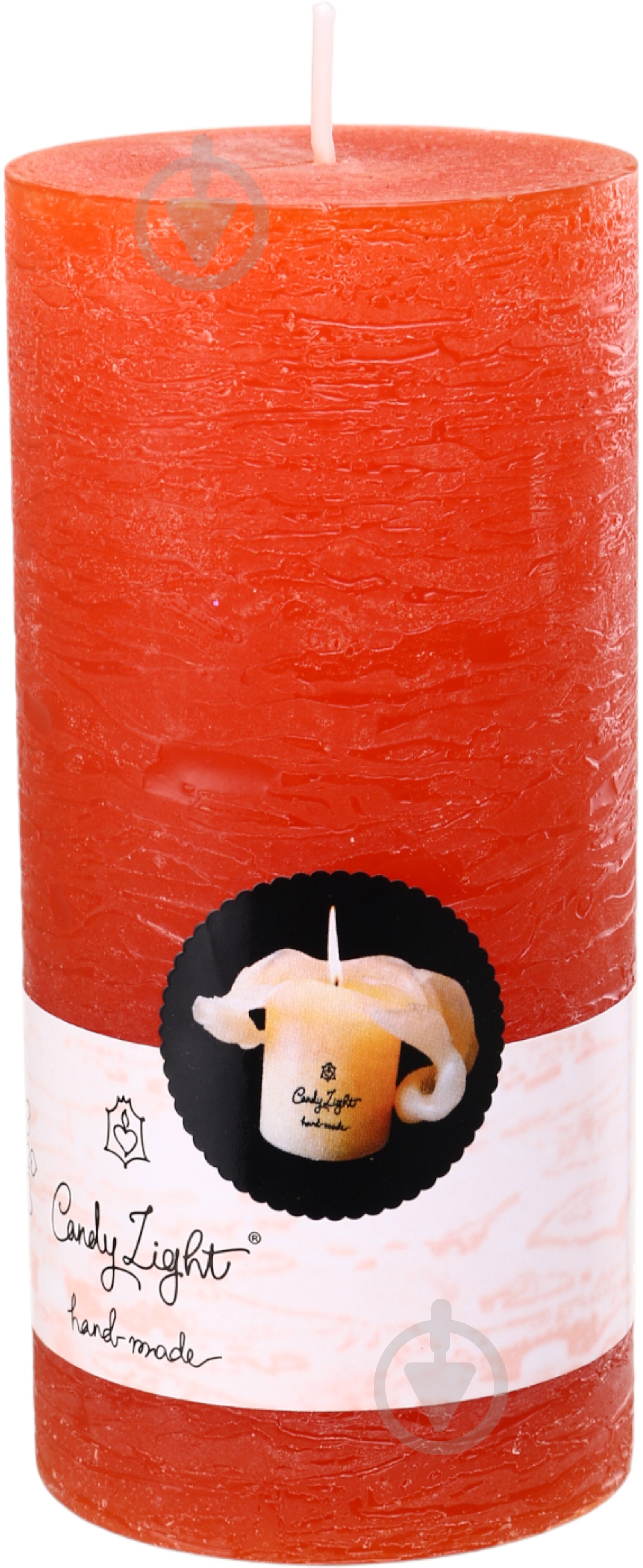 Свеча Цилиндр , оранжевая, 70*150 - фото 1