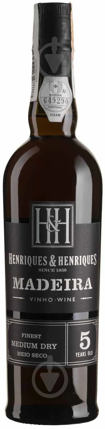 Вино Henriques & Henriques Мадера "Finest Medium Dry 5yo" 0,5 л - фото 1 Вино Henriques & Henriques Мадера "Finest Medium Dry 5yo" 0,5 л - фото 1