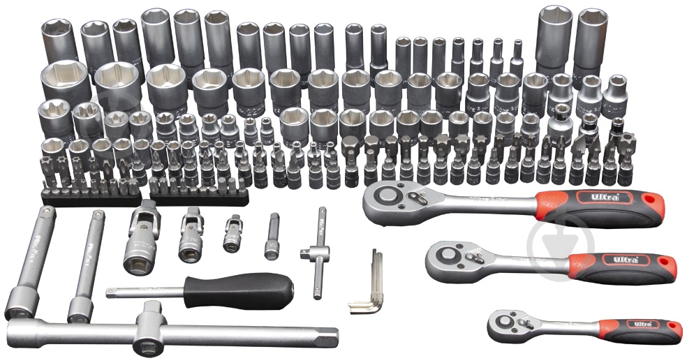 Набор насадок торцевых и биты Ultra CrV Taiwan 172 шт. 6003232 - фото 11 Набор насадок торцевых и биты Ultra CrV Taiwan 172 шт. 6003232 - фото 11