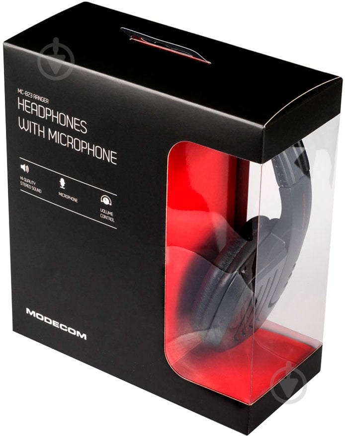 Гарнитура Modecom S-MC-823-RANGER black/red - фото 5