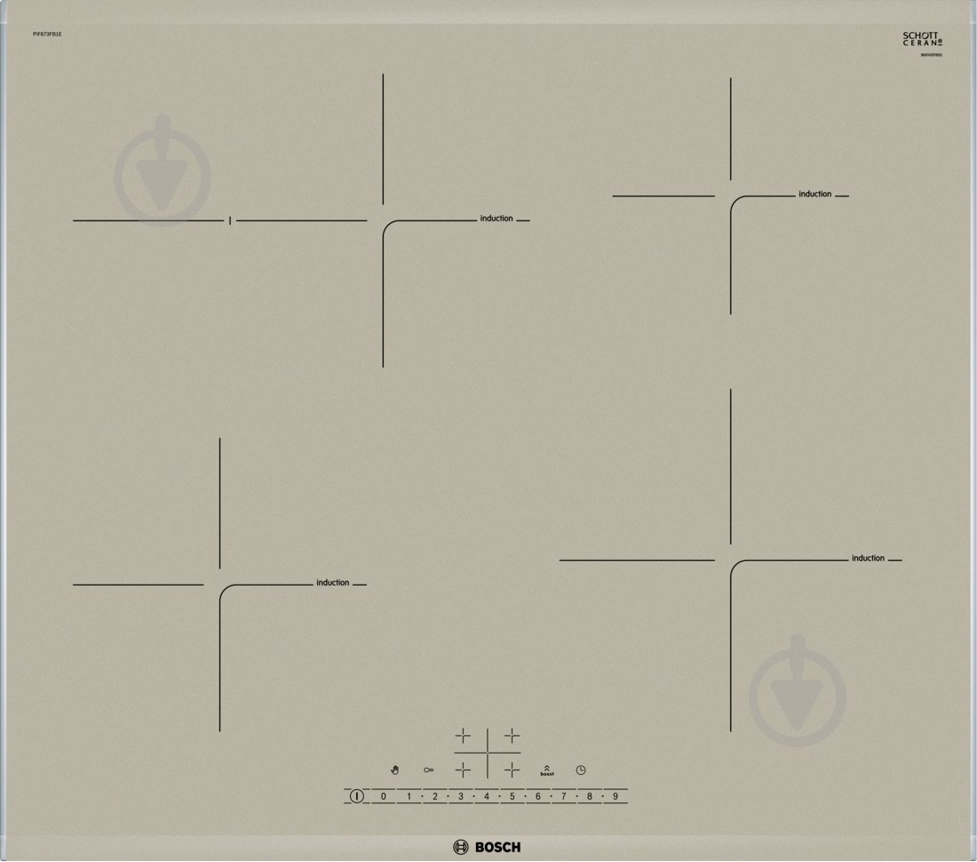 Варочная поверхность индукционная Bosch PIF 673FB1E - фото 1
