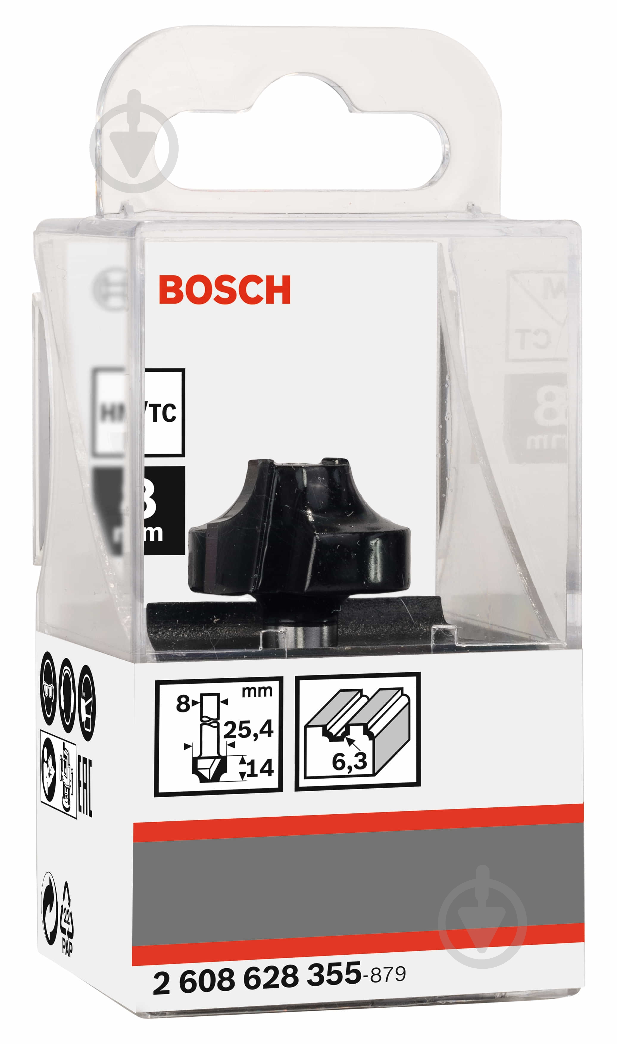 Фреза профильная Bosch E Std S8 / R6,3 / D25,4 / L14 2608628355 - фото 2 Фреза профильная Bosch E Std S8 / R6,3 / D25,4 / L14 2608628355 - фото 2
