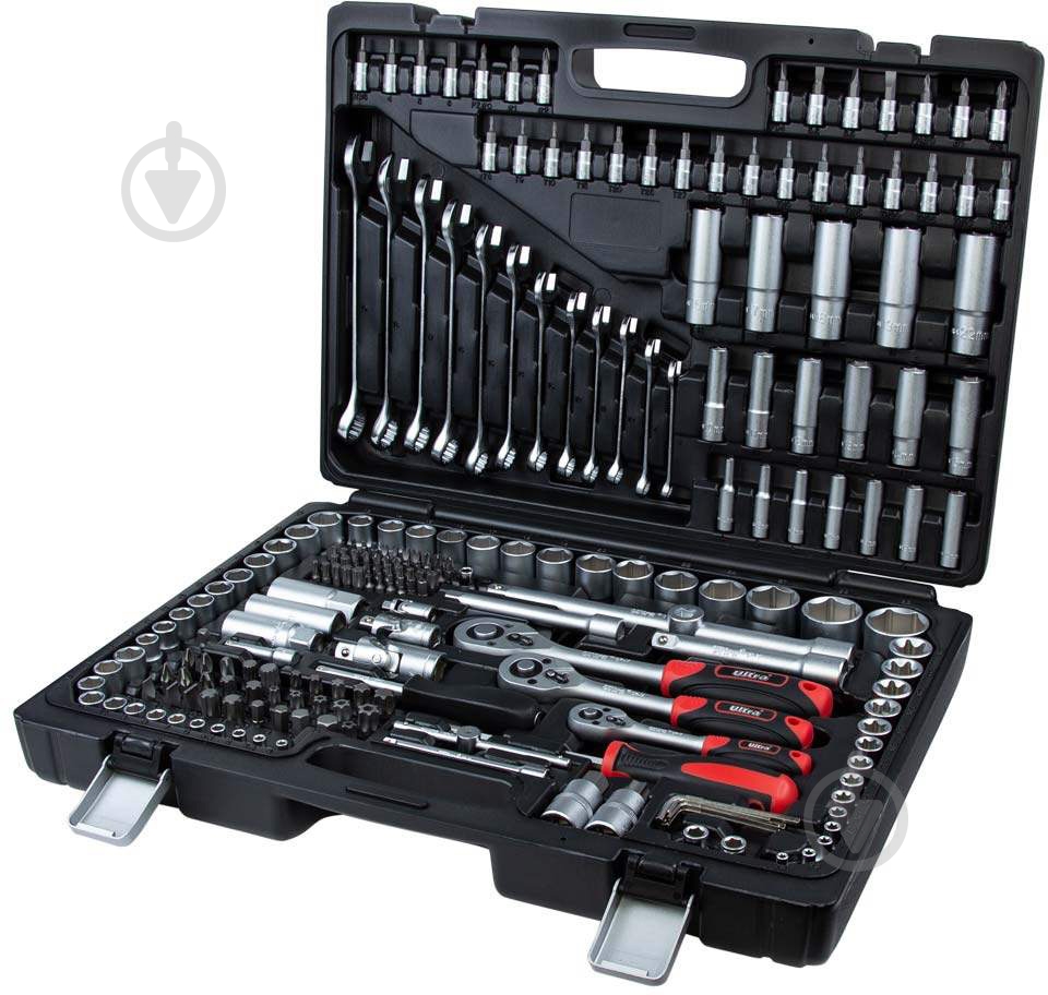 Набор насадок торцевых и биты Ultra CrV Taiwan 216 шт. 6003262 - фото 2 Набор насадок торцевых и биты Ultra CrV Taiwan 216 шт. 6003262 - фото 2