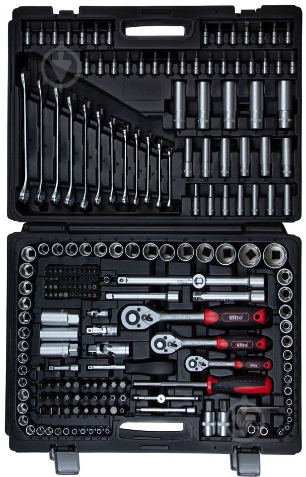 Набор насадок торцевых и биты Ultra CrV Taiwan 216 шт. 6003262 - фото 3 Набор насадок торцевых и биты Ultra CrV Taiwan 216 шт. 6003262 - фото 3