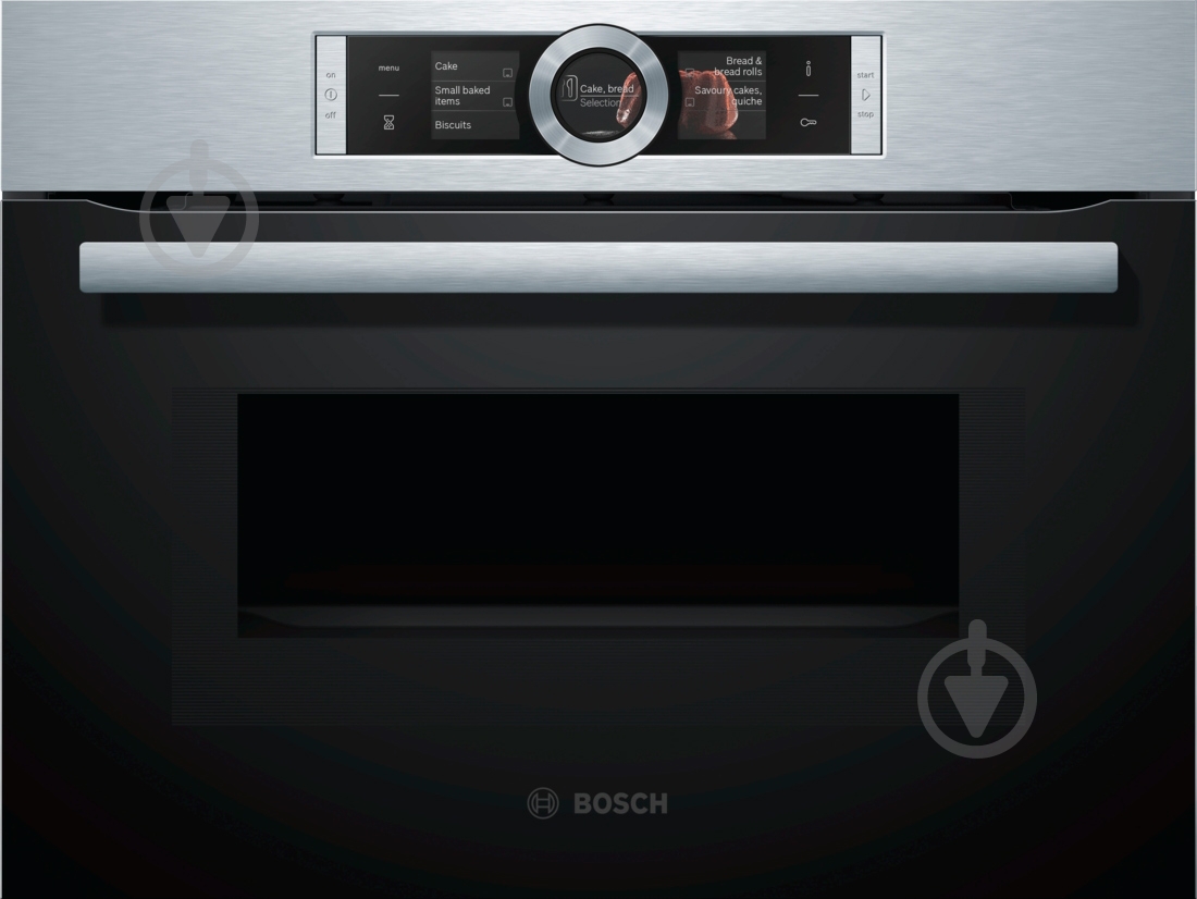 Духовой шкаф Bosch CMG636BS1 с функцией микроволн - фото 1