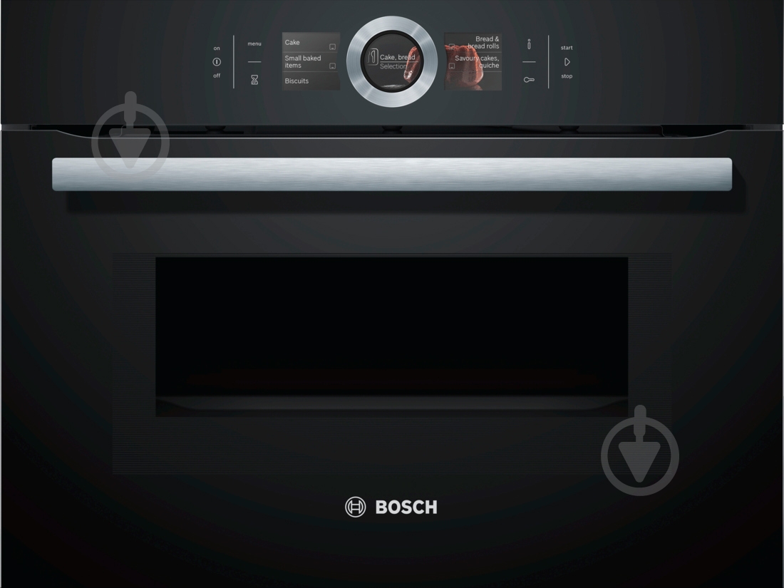 Духовой шкаф Bosch CMG636BB1 с функцией микроволн - фото 1