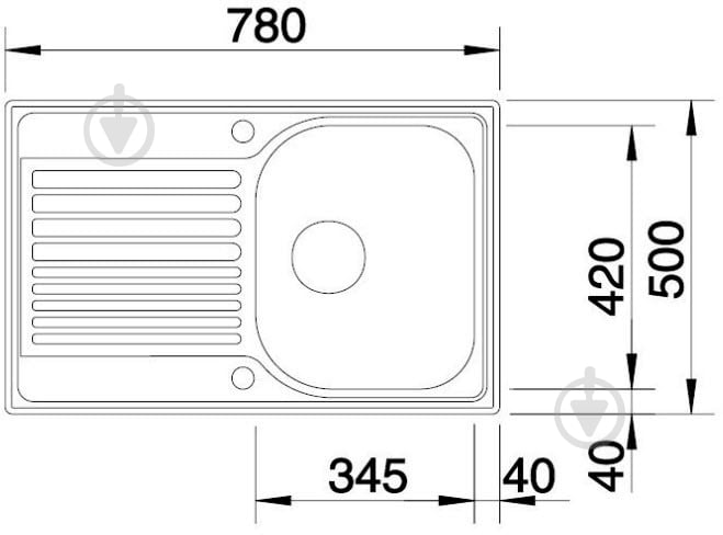 Мойка для кухни Blanco 513441 Tipo 45S Compact - фото 2