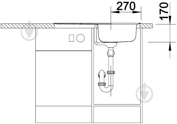 Мойка для кухни Blanco 513441 Tipo 45S Compact - фото 5