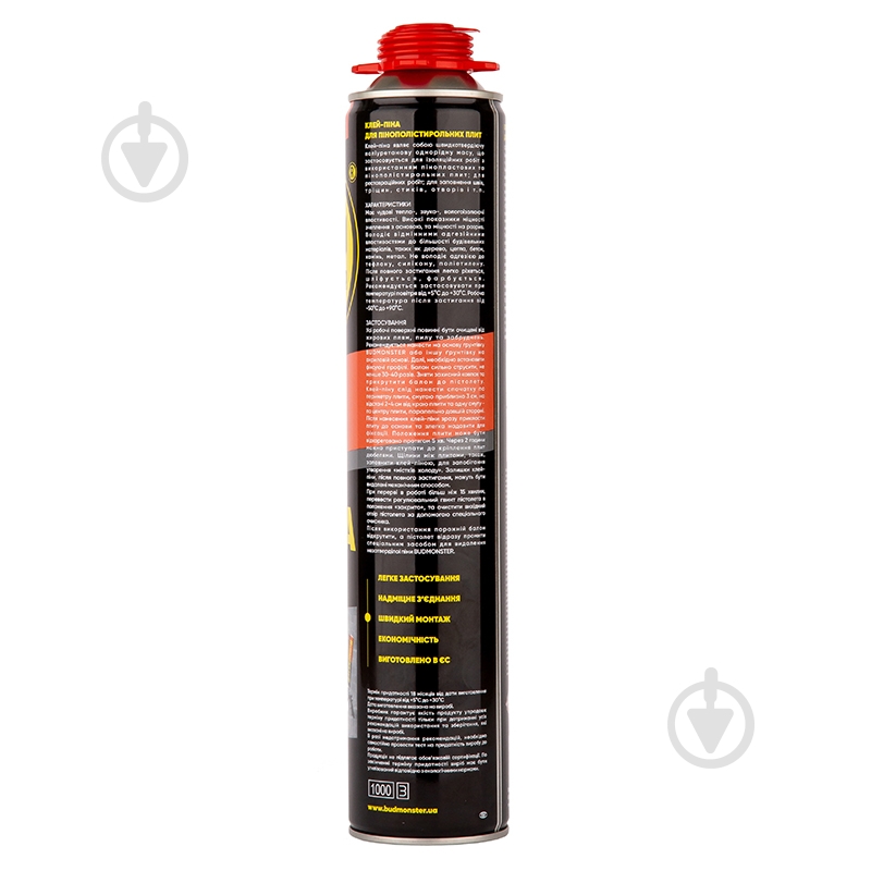 Пена-клей Budmonster профессиональная Mega 860 мл - фото 2