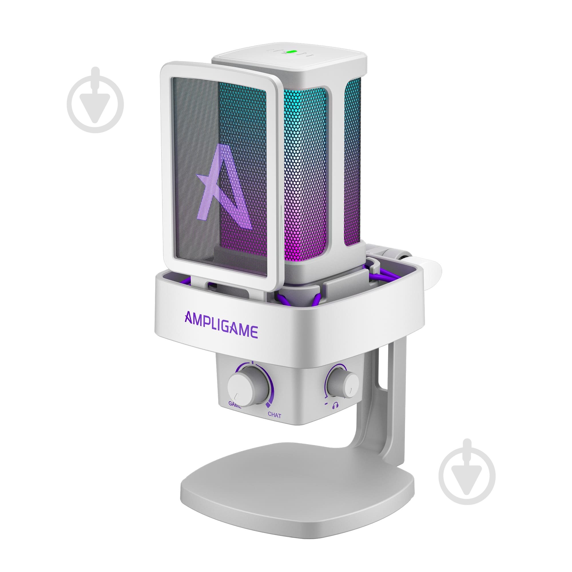 Мікрофон FIFINE Мікрофон конденсаторний Fifine Ampligame Q8PROW USB White (Q8PROW) - фото 3 Мікрофон FIFINE Мікрофон конденсаторний Fifine Ampligame Q8PROW USB White (Q8PROW) - фото 3