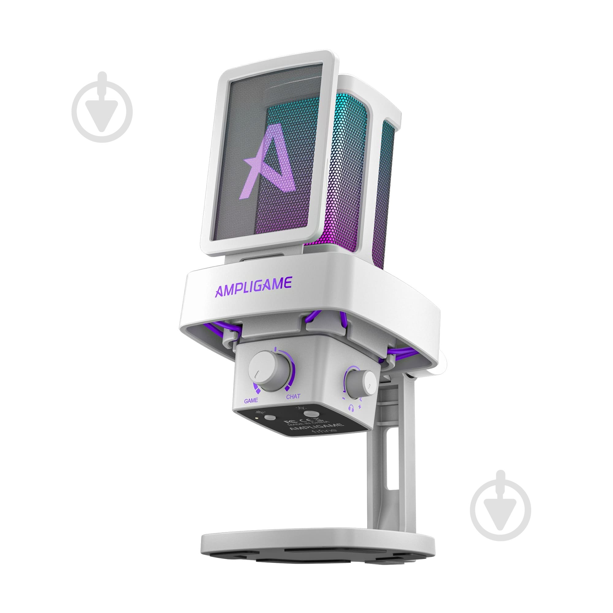 Мікрофон FIFINE Мікрофон конденсаторний Fifine Ampligame Q8PROW USB White (Q8PROW) - фото 4 Мікрофон FIFINE Мікрофон конденсаторний Fifine Ampligame Q8PROW USB White (Q8PROW) - фото 4