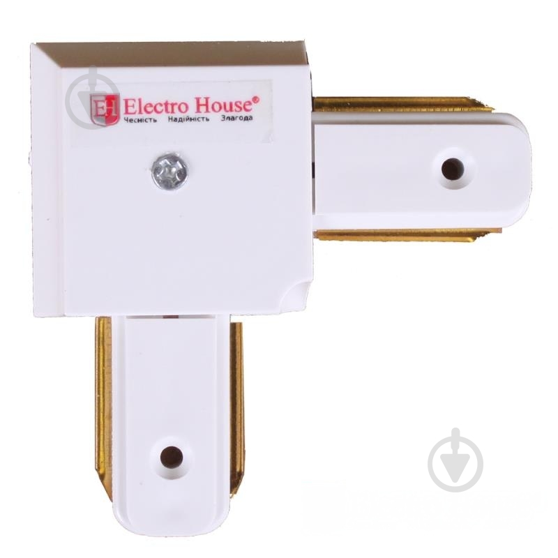 Соединитель угловой ElectroHouse белый EH-TC-0002 - фото 1 Соединитель угловой ElectroHouse белый EH-TC-0002 - фото 1