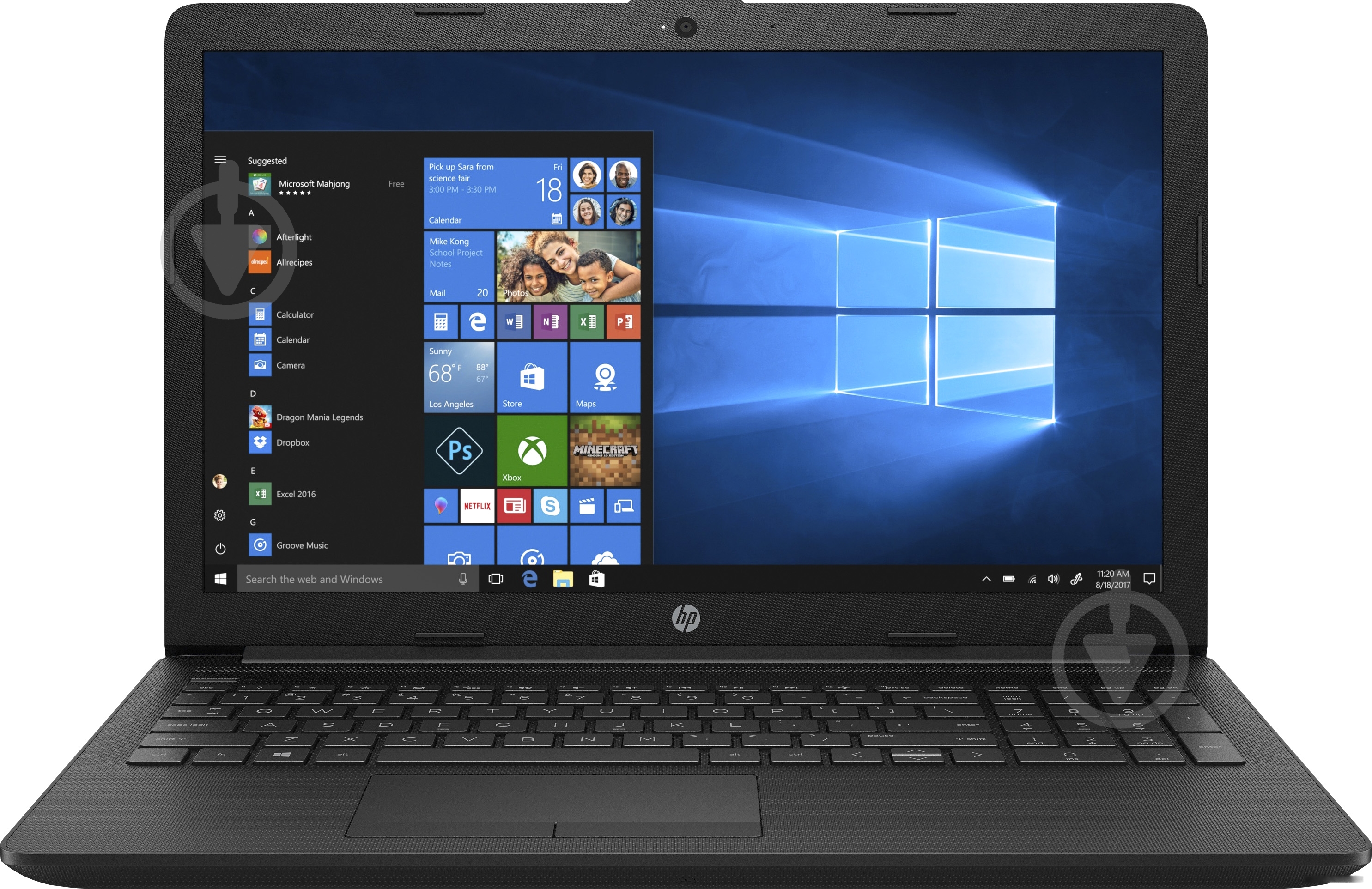 Ноутбук HP 15-da1009ur 15,6" (5GY19EA) black - фото 1