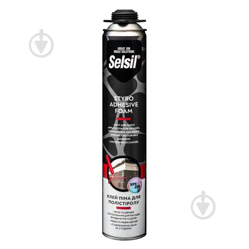 Пена-клей Selsil профессиональная 750 мл - фото 1 Пена-клей Selsil профессиональная 750 мл - фото 1