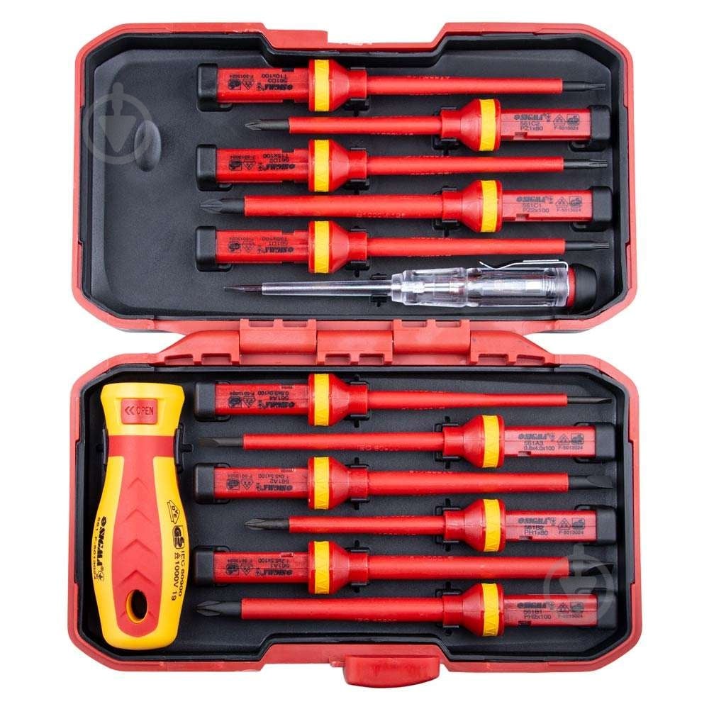 Набір викруток Sigma діелектричних 11 шт + викрутка-індикатор 250 В CrV 4008411 - фото 3 Набір викруток Sigma діелектричних 11 шт + викрутка-індикатор 250 В CrV 4008411 - фото 3