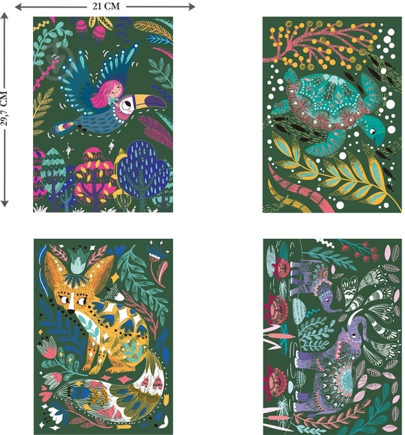 ᐉ Набор для творчества Avenir скретч-арт/скретчбук/магические