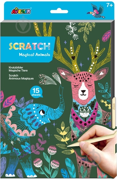 ᐉ Набор для творчества Avenir скретч-арт/скретчбук/магические